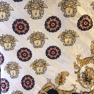 Vintage 1990's Versace Tie Musa Baroque Made In Italy Silk